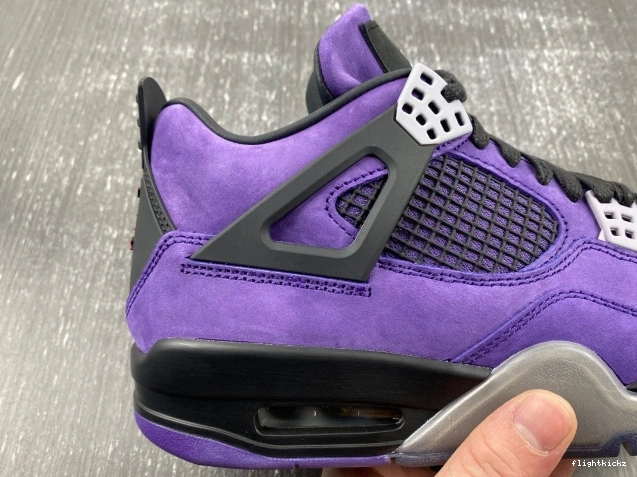Scott Purple Suede Air 4 Jordan Travis x 1029